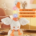 thumbnail image 5 of Talking Dancing Goose Stuffed Toys,Voice Repeating Recording Toys,Musical Singing Glowing Interactive Toys,Soft Plush Baby Companion Toys,Language Development Early Education Kids Holiday Gift Toys, 5 of 6