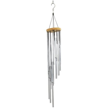 Ana 12 Tubes Wind Chimes Aluminum Tube+Pine Metal Pipe Wind Chimes Bells Decor