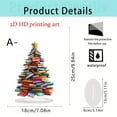 thumbnail image 3 of HYLLai Acrylic Book Stack Christmas Tree Sign, Inspirational Desktop Decoration for Holiday Office Home Festive Motivational Display (A), 3 of 4