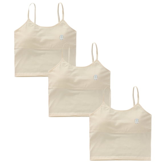 Girls Training Bra Teen Cotton vest underwear suspenders Developed Molded Microfiber No Wire Sports Bras