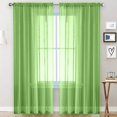 thumbnail image 1 of Voile Curtains With Ruffles In Linen Optics Transparent, 1 of 5