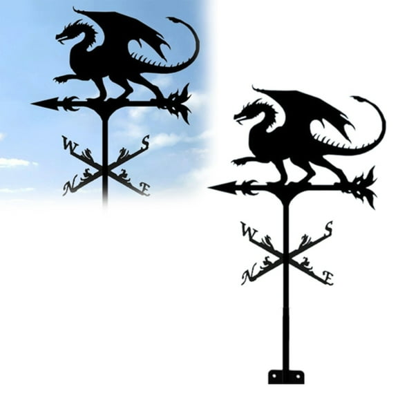 1 Box of Iron Weather Vane Ornaments Clearance! Weather Vane Decorative Wind Vane Weather Vane Garden Mount Yard Stake Stainless Animals Weather Vane Retro Scene for House Garage