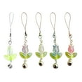 thumbnail image 4 of Cute Tulips Flower Bell Pendant Phone Straps Lanyard Pocket Keychain Strap Backpack Charm Car Key Decoration Chain, 4 of 9