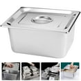 thumbnail image 2 of MasteelfCA Stainless Steel Food Container Pan Multi-functional Steam Table Pan with Lid, 2 of 7