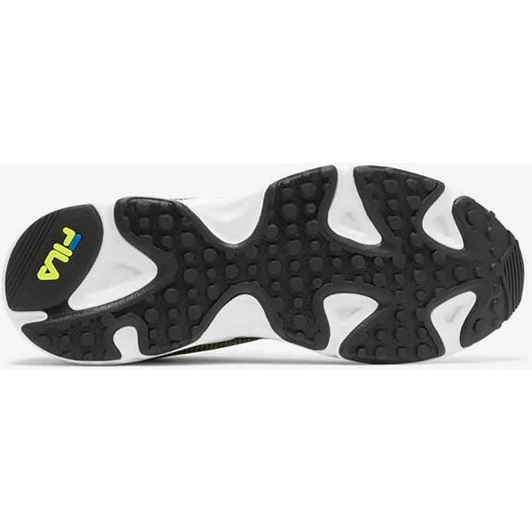 Mens Fila Ray Tracer Apex Shoe Size 10.5 White Black Lime Punch Fashion Sneakers Walmart