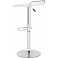 thumbnail image 4 of SAFAVIEH Chaunda Contemporary Swivel Bar Stool, White, 4 of 4