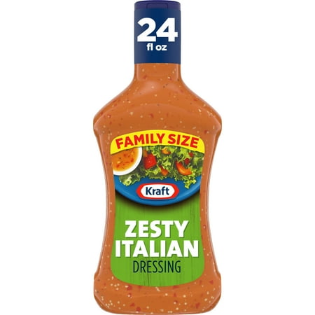 Kraft Zesty Italian Dressing Family Size, 24 fl oz Bottle