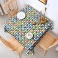 thumbnail image 2 of Colorful Skull Pattern Square Tablecloth,Waterproof Square Table Cover,Wipeable Spillproof Washable Table Cover for Home Kitchen Party Decor 42"X42"(107x107cm), 2 of 6
