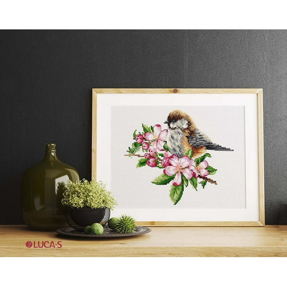 The tit on the branch B1194L Counted Cross-Stitch Kit