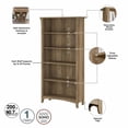 thumbnail image 3 of Bowery Hill Tall 5 Shelf Bookcase in Reclaimed Pine - Engineered Wood, 3 of 7