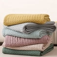 thumbnail image 2 of Towel quilt pure cotton single towel blanket office and bedroom throw blanket summer comfortable and soft cotton towel quilt (khaki,150x200), 2 of 6