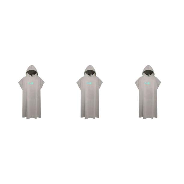 Albornoz Unisex Wosthever de microfibra suave y absorbente color gris