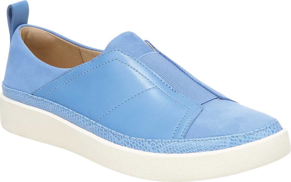 Women's Vionic Zinah Slip On Sneaker Azure Leather - Walmart.com