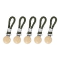 thumbnail image 1 of Uxcell 5 Pcs Clips para Toallas de Té con Lazo de Algodón para Colgar, Ganchos de Toalla de Metal de 4.3 Pulgadas, Perchas Multipropósito para Hogar Cocina Baño, Verde (Madera), 1 of 7
