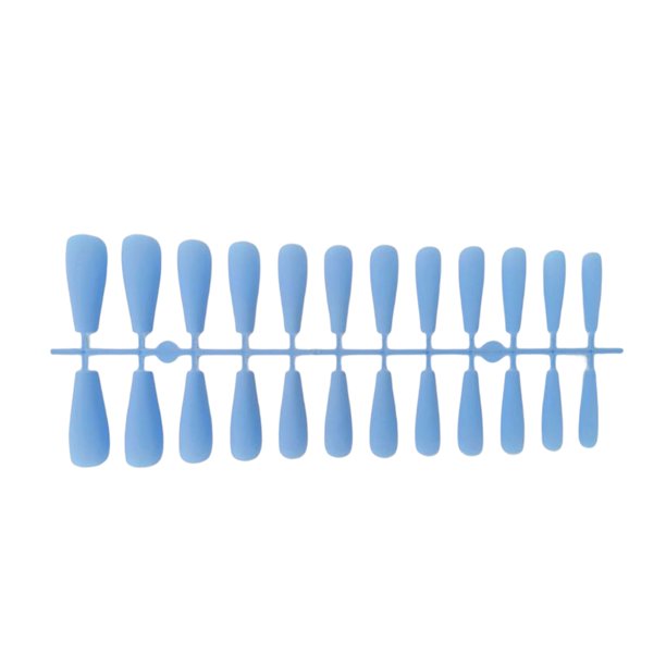 Vogacara Uñas postizas mate para niñas, herramientas de manicura reutilizables, parche de cobertura completa, decoraciones de extensión, Arte de uñas Cielo azul TJP1170-Y3-B1