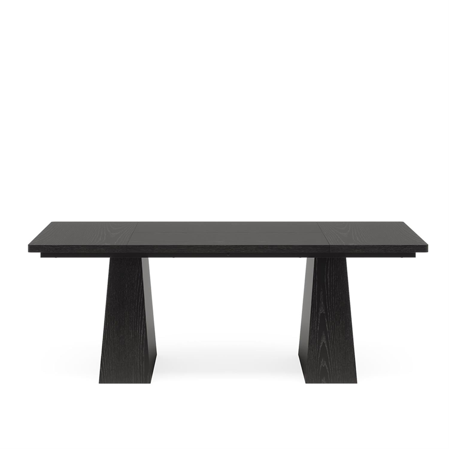 Demi Bonn 63" Dining Table, Farmhouse Wood Kitchen Table for 6 People, Rectangular Dinner Table for Dining Room, Home Office, Living Room Furniture, Black