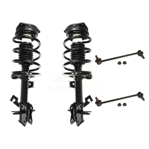 Transit Auto Front Complete Shock Assembly and TOR Link Kit for Car Nissan Sentra Excludes SE-R Spec V Models - Left Right Side (Driver Passenger) KSS-100718