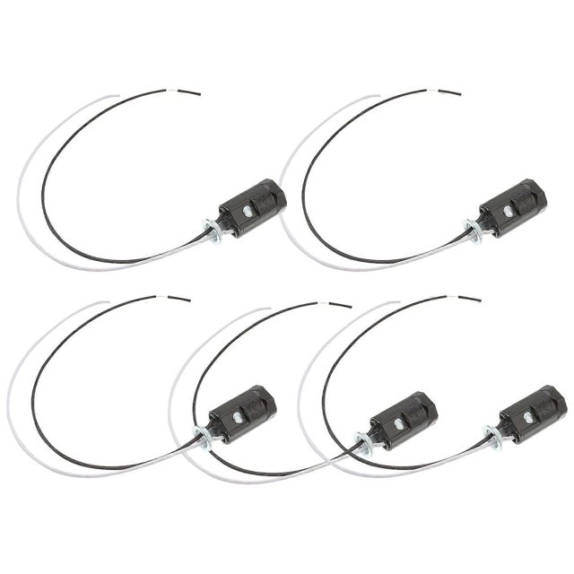 5pcs E12 Thread Lamp Holder Ceiling Light Holder Candle Light Bulb Base