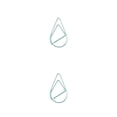 thumbnail image 1 of Clip de papel de Metal Advancent 30 piezas portátil forma de gota de agua color sólido Azul verde 2 piezas, 1 of 6
