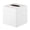 Classic White, variant on Tissue Box Cover Square – Handcrafted Border Embossed Pewter Metal Tissue Holder Box for Bathroom Accessory, Aesthetic Decorative Facial Napkin Cube for Modern Home Decor
