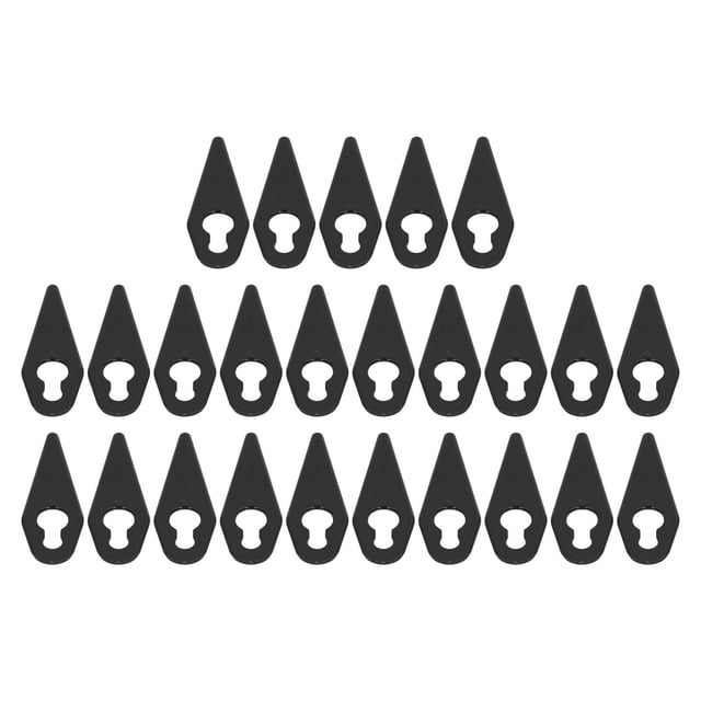 Lawn Mower Replacement Blades, Plastic Trimming Blade Compact Size Lightweight For Garden Devices Black