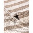 thumbnail image 6 of Unique Loom Decatur Collection Area Rug - Striped (2' 2" x 7' 4" Runner Taupe/Ivory), 6 of 7