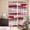 Red, variant on Sage Green Kitchen Curtains Window Panels, Modern Abstract Grey Striped Art Insulated Window Treatment Curtain, Grommet Curtains for Bedroom/Living Room/Bathroom, 2 Piece 52"Wx63"L