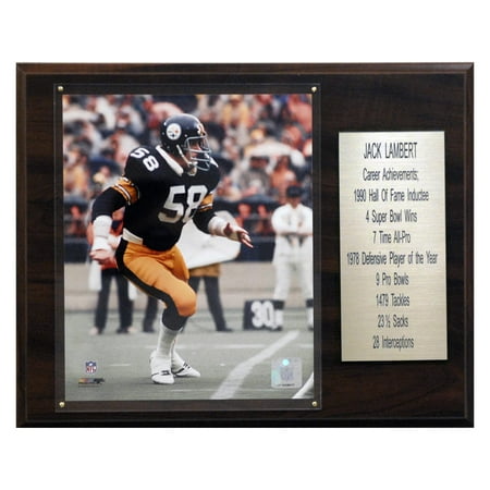 - C&I Collectables NFL 12x15 Jack Lambert Pittsburgh Steelers Career Stat Plaque