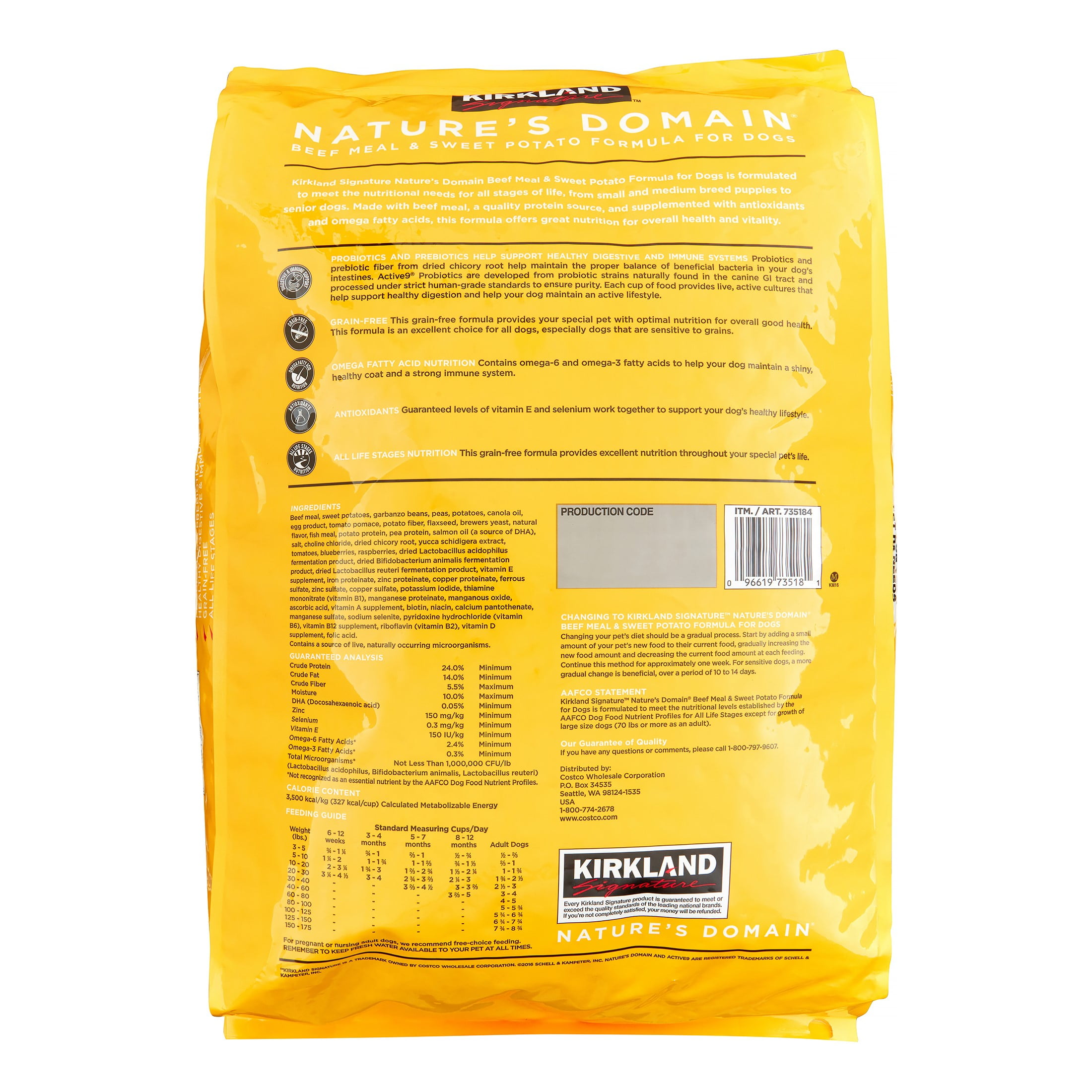 Kirkland Puppy Food Feeding Chart
