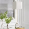 thumbnail image 7 of Maklaine Contemporary Metal Marble and Fabric Buffet Lamp in Brass/Gold, 7 of 7