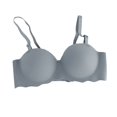 thumbnail image 2 of Gymayou Women Wireless Push Up Bra Comfort Lift Support Bralette Wavy Edge Adjustable Strap Seamless Bras Blue C, 2 of 4