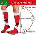 thumbnail image 6 of Funny Christmas Knee High Festival Socks for Men Women Teens Boys - Secret Santa Gifts Novelty Fun Crew Funky Cute Crazy Elf Xmas Holiday Socks Funny Stocking Stuffers, 6 of 7