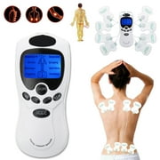 Electronic Pulse Massager Muscle Stimulator Tens Unit with 8 Modes and 8 Pads Back Lumbar Pain Relief Machine,For Use on Entire Body