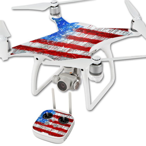 Durable Vinyl Wrap Cover for DJI Mavic Pro Quadcopter Drone w/ USA Flag Design