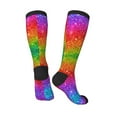 thumbnail image 4 of Balery Colorful Glitter Fun Novelty Socks Men'S Women'S Crew Socks Funny Crazy Novelty Socks Quirky And Cool Socks, 4 of 9