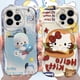 thumbnail image 2 of Sanrio-Funda de Hello Kitty Pochacco Wave para iPhone, 16, 15, 14 Pro Max, 13, 12 Mini, 11, XS, X, XR, 8, 7 Plus, SE, 2022, 2020, 2 of 5