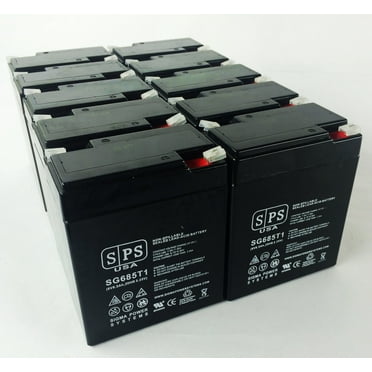 SPS Brand 6V 8.5Ah Replacement Battery (SG0685T1) for SureLites SLHC1 (10 pack)