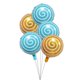 thumbnail image 3 of 7 globos de aluminio con forma de piruleta de 18 pulgadas, diseño de molino de viento colorido, globo de helio, decoración para fiestas de cumpleaños y bodas, juguetes para niños, baby shower, 3 of 5