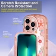 thumbnail image 3 of iPhone 13 Pro Case, Shockproof Kawaii TPU Phone Case for iPhone 13 Pro 2021 (6.1 Inch), Cute Back Case for Girls and Women, Orange Flowers, 3 of 13
