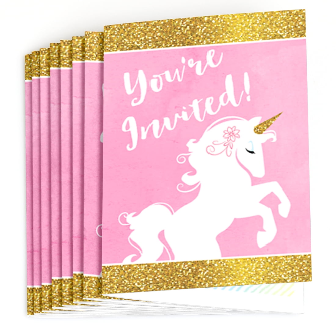 unicorn baby shower invitations walmart