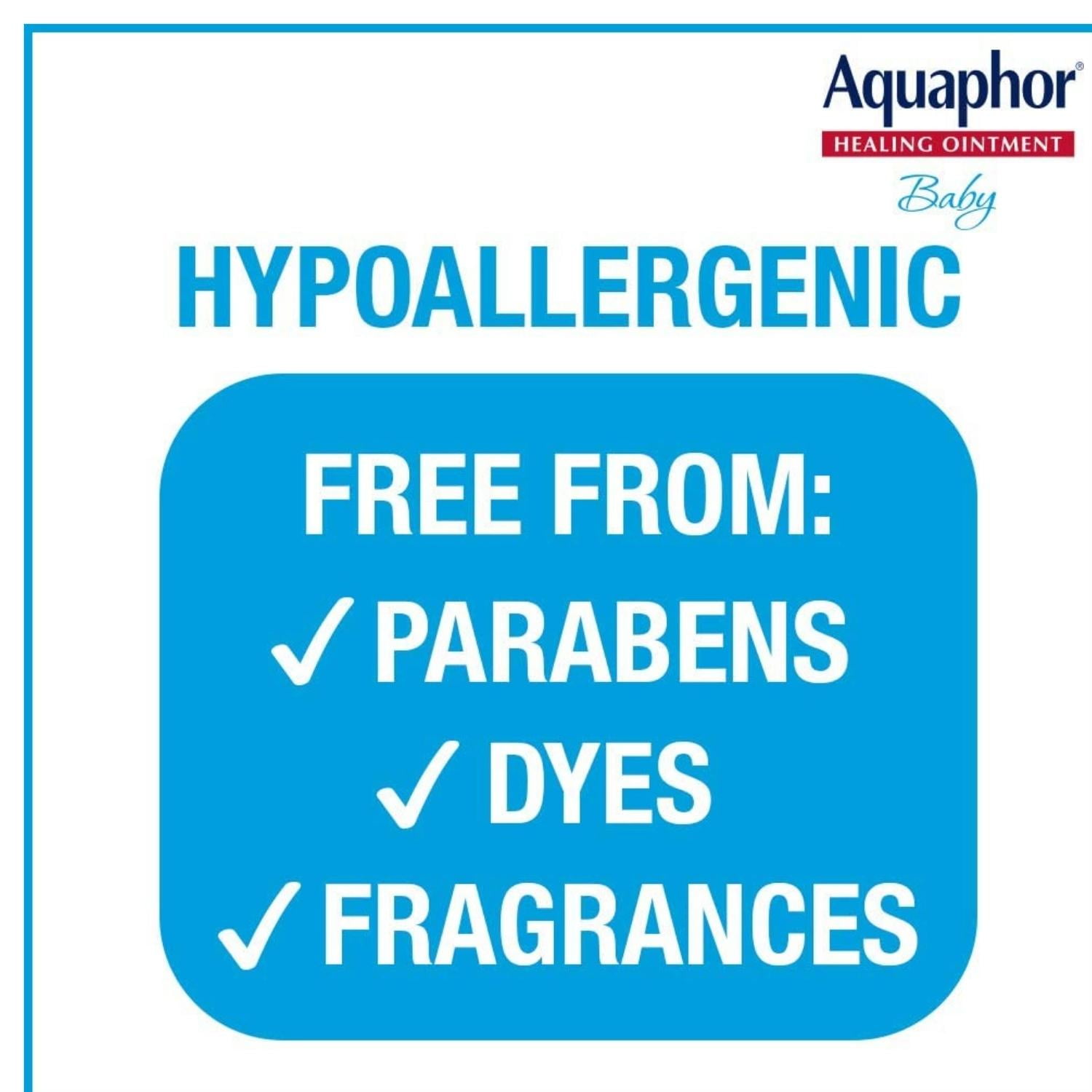 Aquaphor Baby Healing Ointment Advanced Therapy Skin Protectant, Dry Skin, and Diaper Rash Ointment, 7 Oz Tube