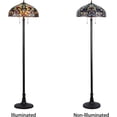 thumbnail image 2 of RADIANCE Goods Tiffany-Style 2 Light Victorian Floor Lamp 18" Shade, 2 of 2