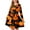 #A06-Orange, variant on Abcomgle Halloween Dresses for Girls 7-8 Spooky Boo Ghost Graphic T Shirt Dresses for Girls Cute A-Line Long Sleeve Dresses for Girls Crewneck Holiday Swing Dress Outfits,3-4 Years