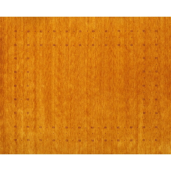 Ahgly Company Machine Washable Indoor Rectangle Contemporary Orange Red Area Rugs, 2' x 5'