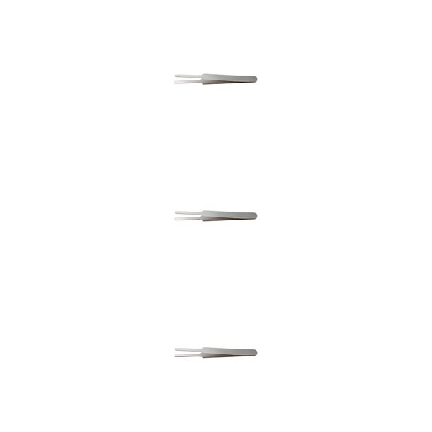 Seitruly Pinzas para pestañas de acero inoxidable, punta recta curvada de alta precisión, pinza para cejas, suministros para pestañas flexibles, Type1 NO1 Seitruly CBP368951