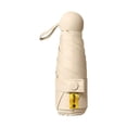 thumbnail image 1 of Paraguas plegable para mujer, resistente al viento, ligero, con protección solar para viajes. Beige, 1 of 9