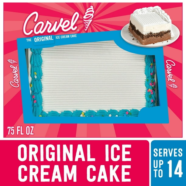 Carvel Family Size Ice Cream Cake Chocolate And Vanilla Ice Cream Chocolate Crunchies And Whipped Icing Serves Up To 14 People Frozen Walmart Com