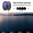 thumbnail image 3 of Filtro NEEWER HD True Colors de 72 mm variable ND2-512 (1-9 pasos), 3 of 7