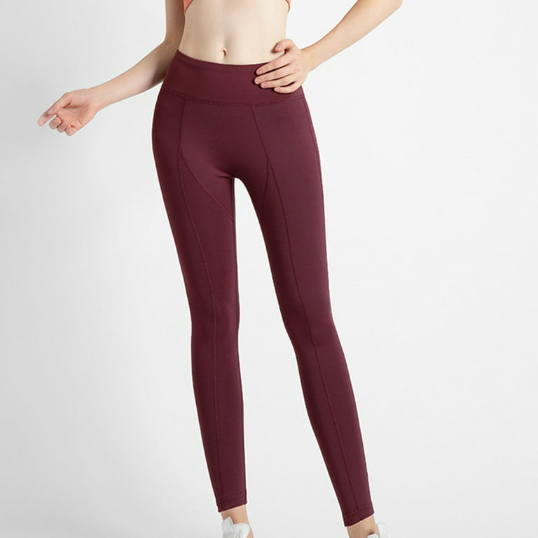 Jalioing Yoga Sweatpants for Women Seamless Elastic Waist Flattering Soft  Solid Color Skinny Sports Pants (Medium, Purple) 