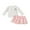 White, variant on BemeyourBBs Girl 2PCS Skirt Set Long Sleeve Lapel Button Tops Golf Bow Print Skirt